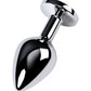 Metal by TOYFA Anal Plug, Metal, gümüş, mavi kristalli, 8 cm, Ø 3,4 cm, 85 g