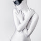 Anonymo BDSM Maske , PU deri, siyah, 26,5 cm