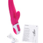 Satisfyer Mr.Rabbit Vibratör, silikon, kırmızı, 22,1 cm