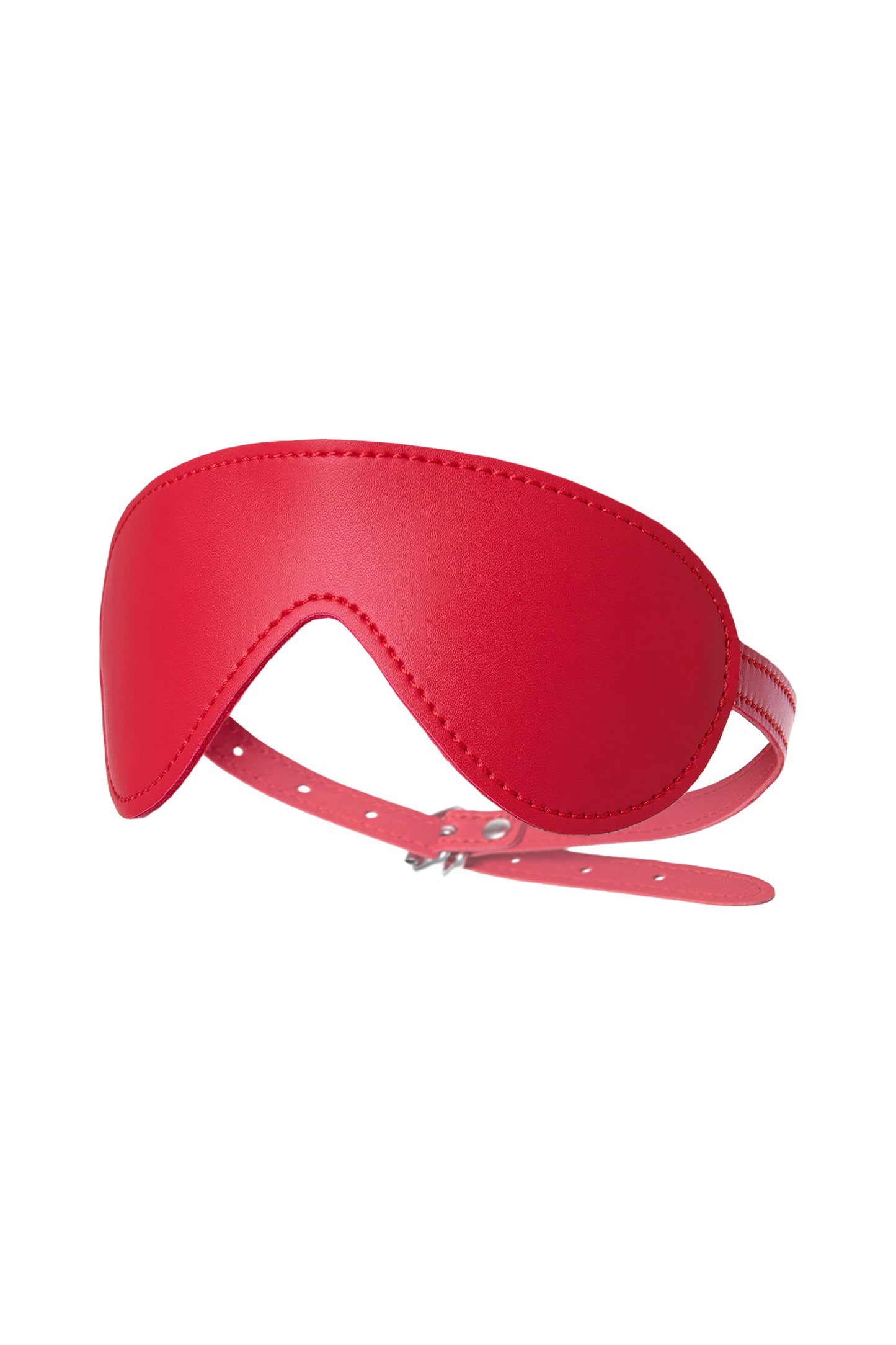 Anonymo BDSM Maske, PU deri, kırmızı, 65 cm