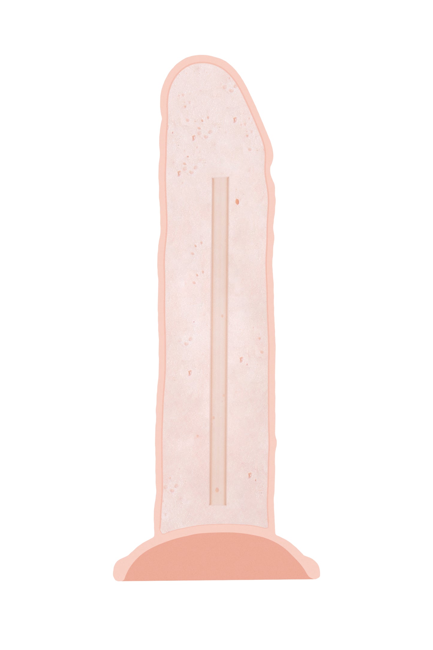 RealStick Silicone Jared L yapay penis, Silekspan, çıplak, 18 cm