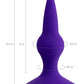 ToDo by Toyfa Klapsy Anal Plug, Silikon, Mor, 10,5 cm, Ø 3 cm