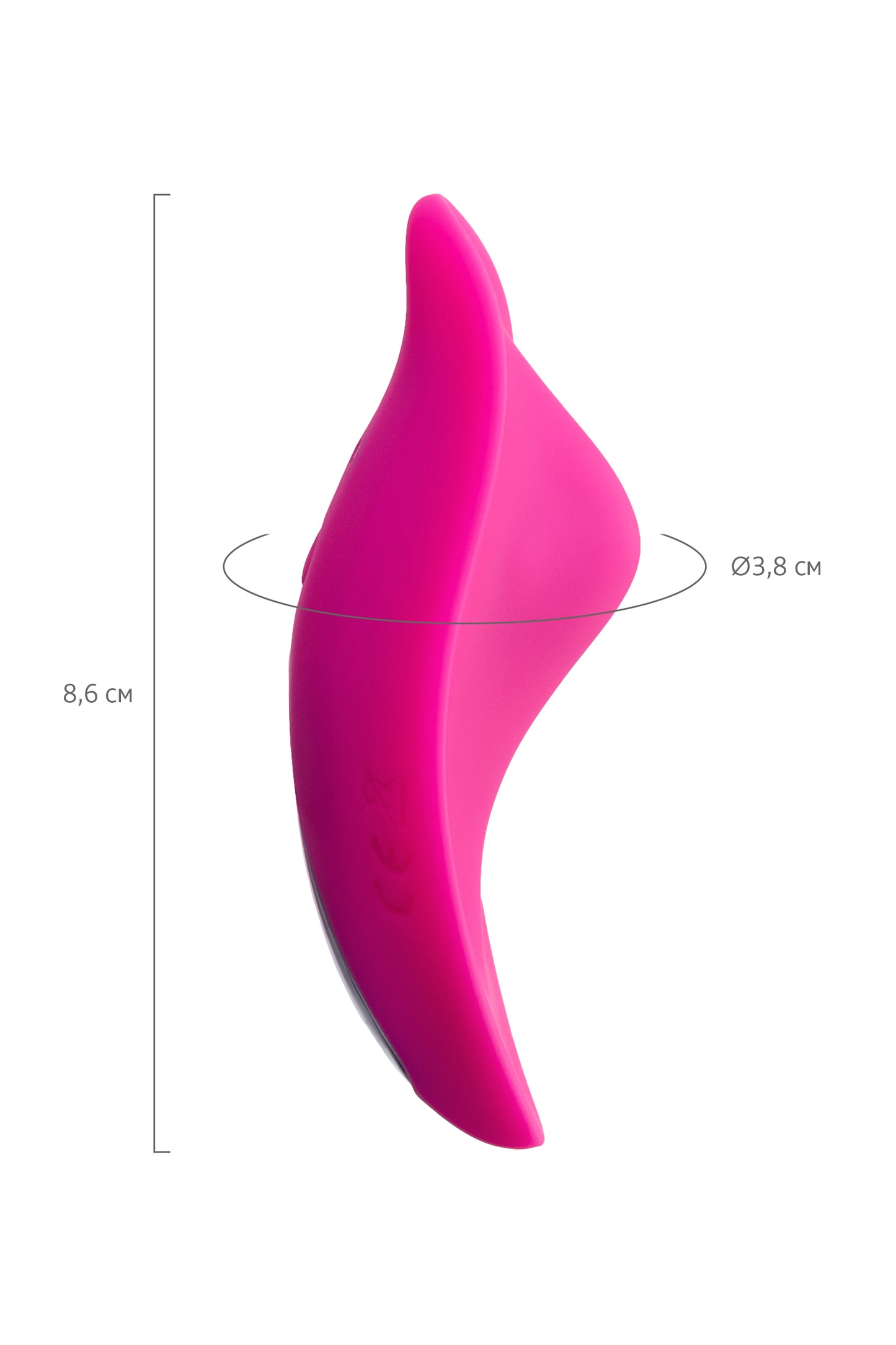 JOS RUMBA Klitoral Vibratör, silikon, pembe, 8,6 cm