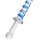 Çift taraflı yapay penis Sexus Glass, cam, transparan, 22,5 cm