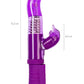 A-Toys by TOYFA Klitoral Uyarıcı Vibratör, TPR, Mor, 22,5 cm