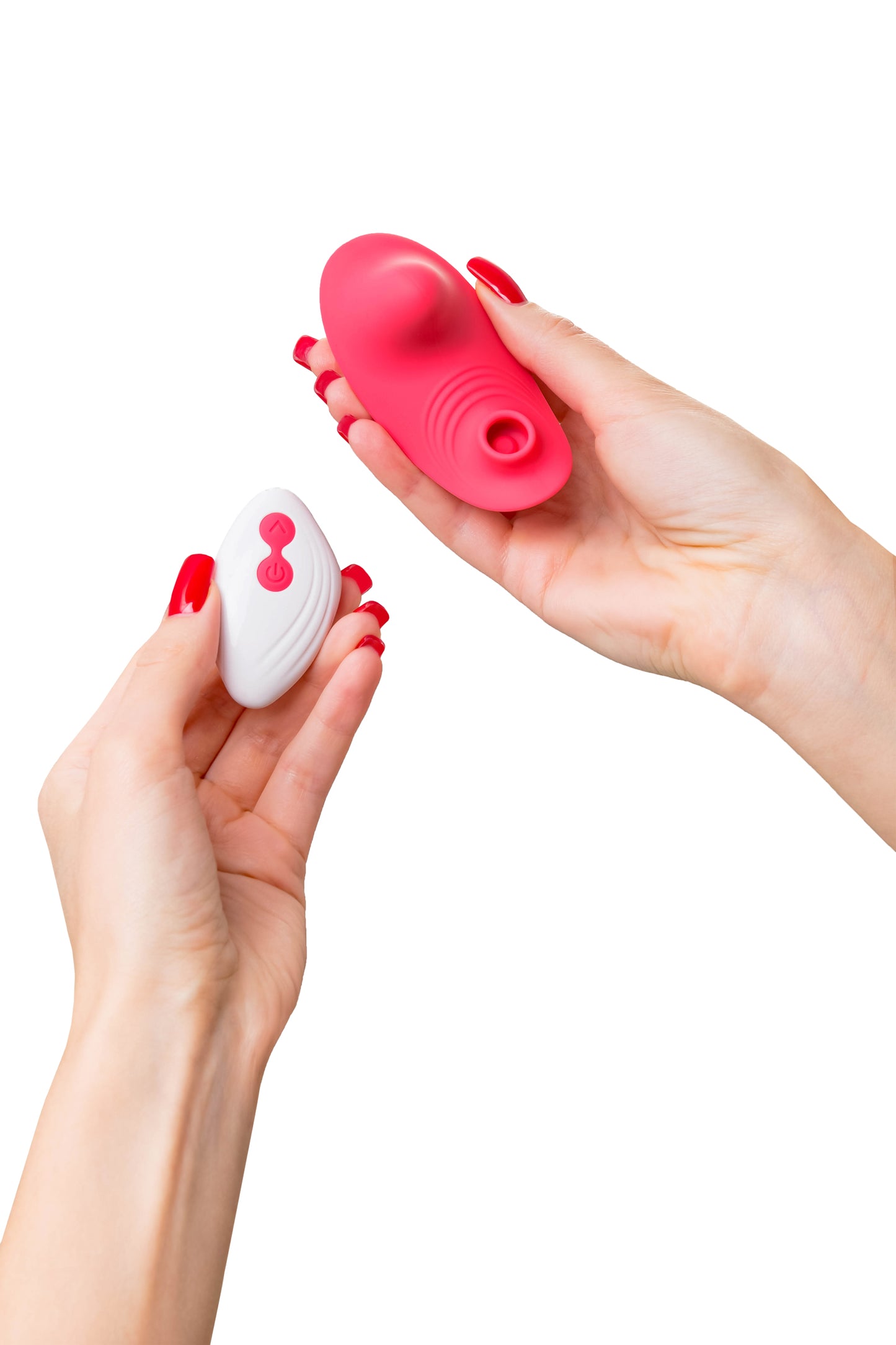JOS Klitorisin vakum dalgası uyarımı ile titreşimli külot parçası Xiari, silikon, pembe, 9 cm