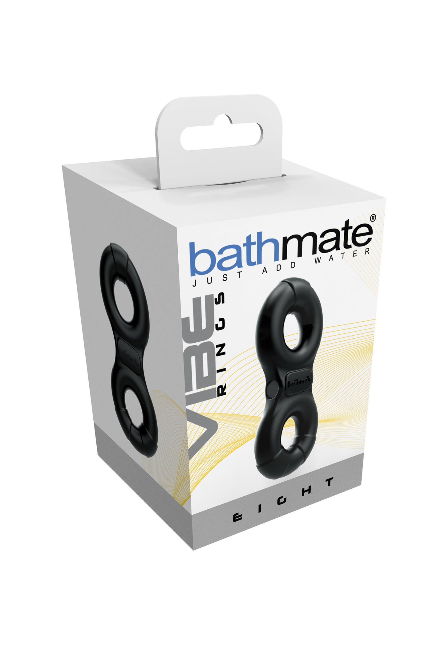 Bathmate Penis üzerindeki titreşim halkası Eight, elastomex, siyah, Ø4-5 cm