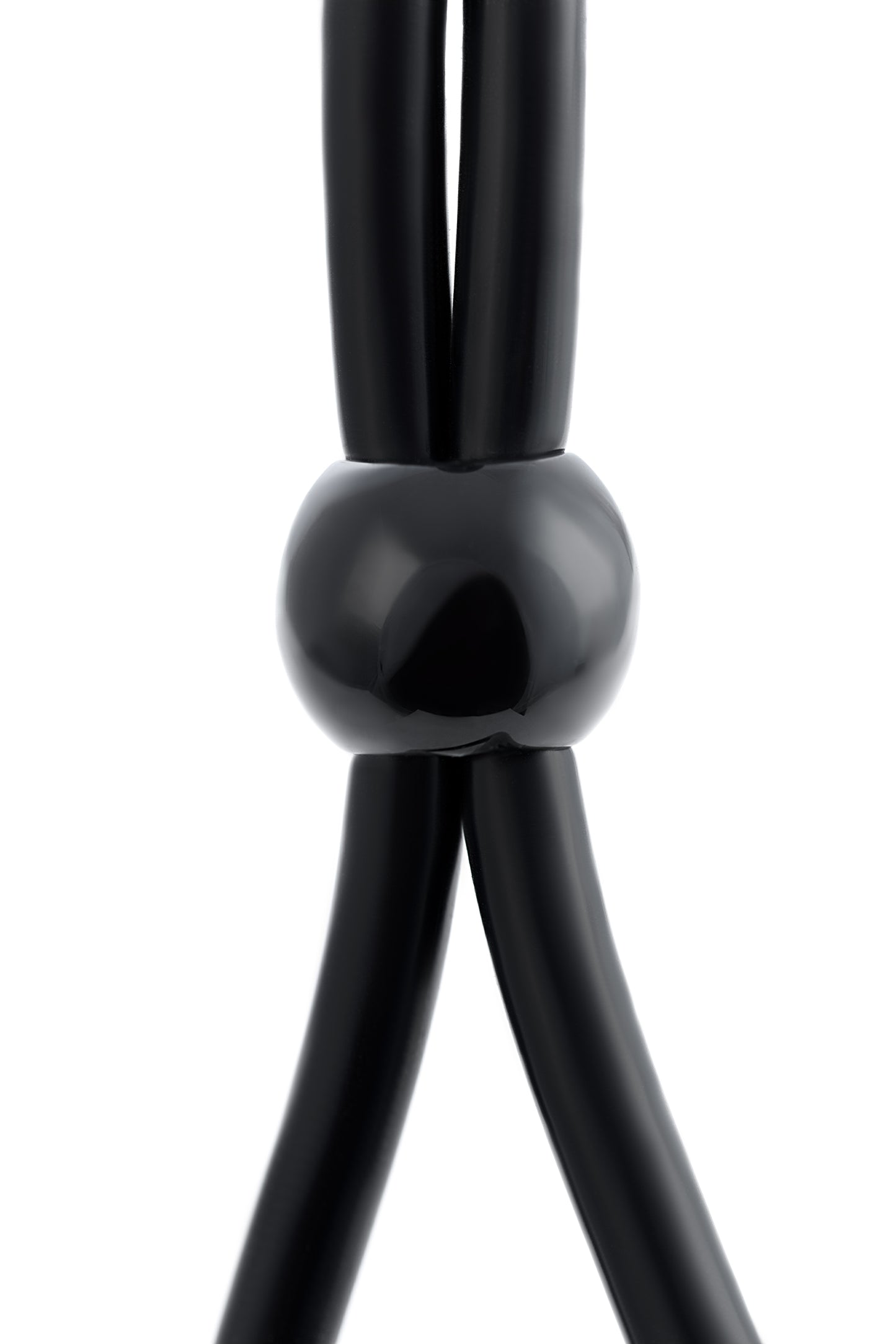 A-toys by toyfa'nın iki boncuklu penisine kement, silikon, siyah, 19,5 cm