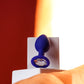 ToDo by Toyfa Brilliant anal kılıf, silikon, mavi, beyaz kristalli 7 cm, Ø 2,8 cm, 26 g