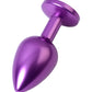 Metal by TOYFA Anal Plug, mor, mor kristalli, 8,2 cm, Ø3,4 cm, 85 g