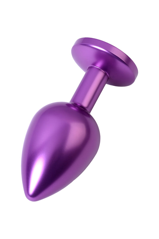 Metal by TOYFA Anal Plug, mor, mor kristalli, 8,2 cm, Ø3,4 cm, 85 g