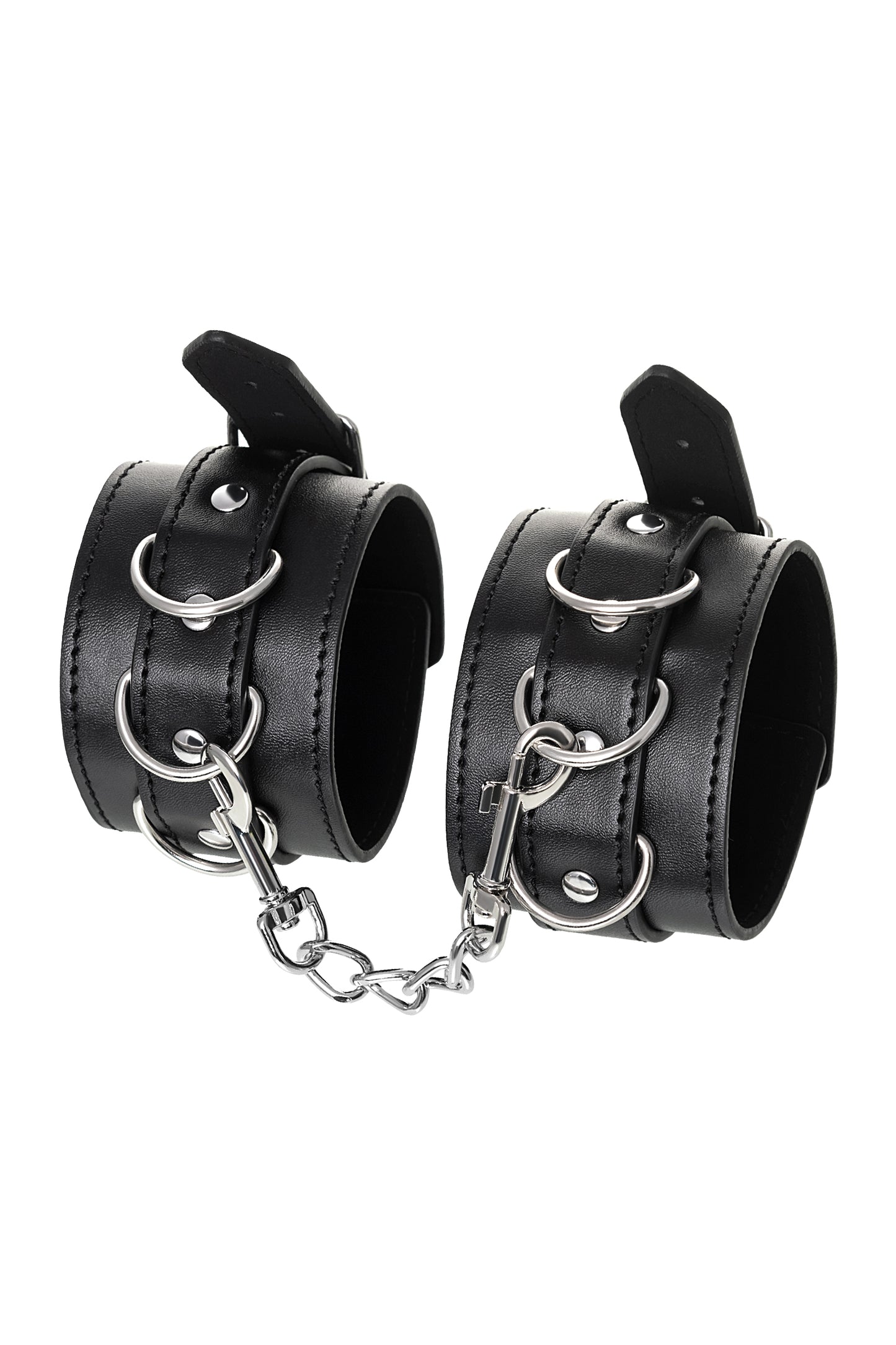 Anonymo BDSM Ayak Kelepçe #0153, PU deri, siyah, 26,5 cm
