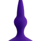 ToDo by Toyfa Klapsy Anal Plug, Silikon, Mor, 10,5 cm, Ø 3 cm