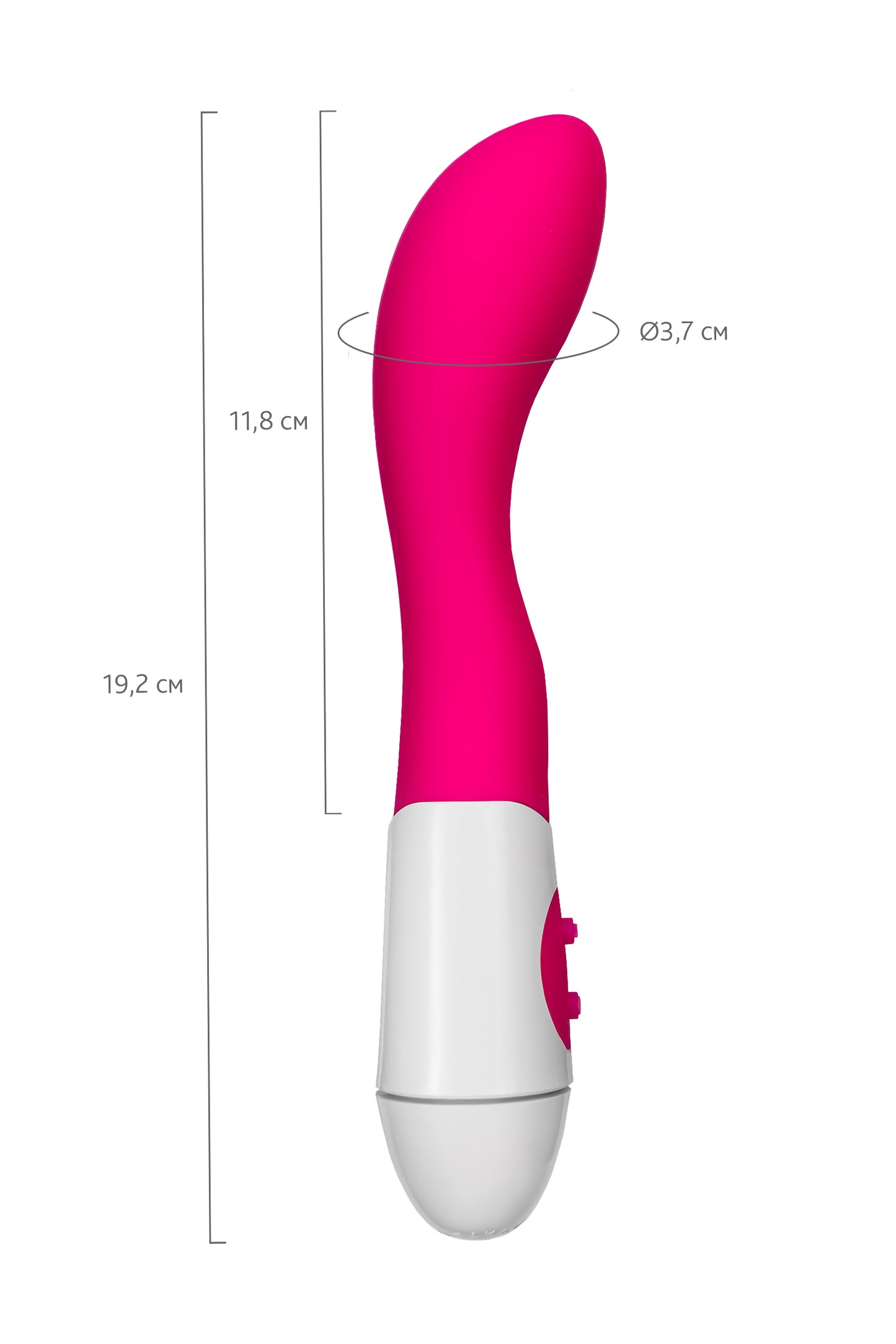 A-Toys by TOYFA Kari Vibratör, silikon, pembe, 19,2 cm