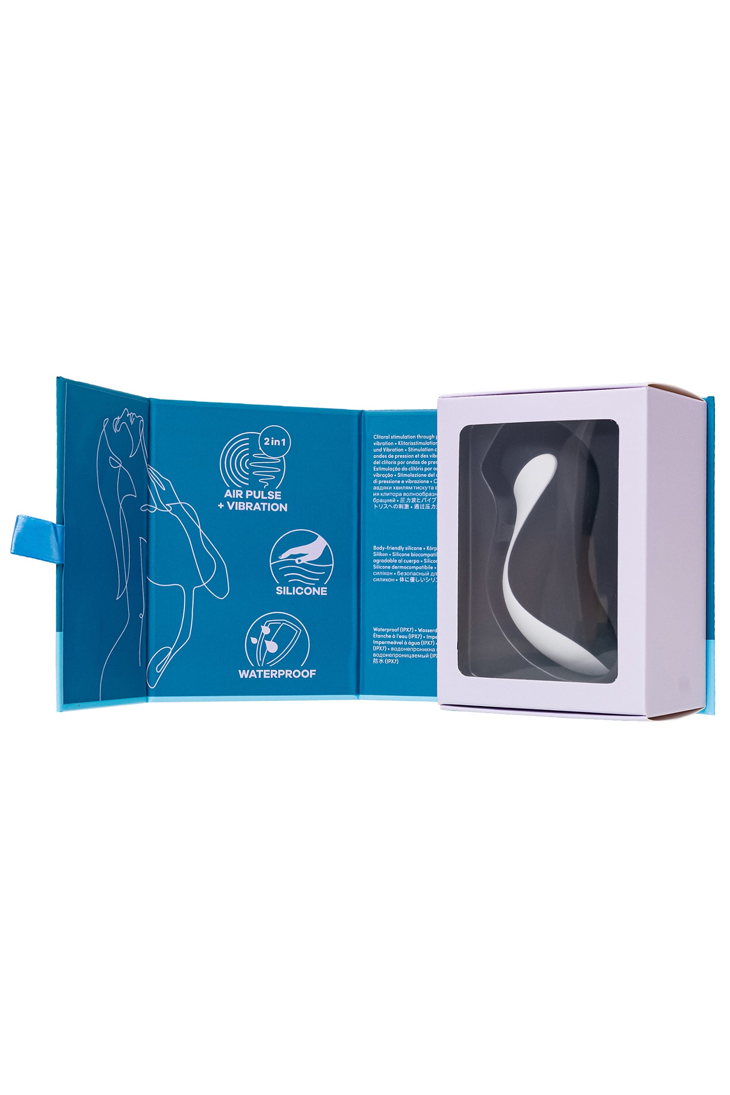 Satisfyer Orca Vakum dalgası temassız klitoral uyarıcı, silikon, siyah, 11,5 cm