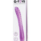 A-Toys by TOYFA Çift Taraflı Jel Dildo Frica, TPE, mor, 23 cm
