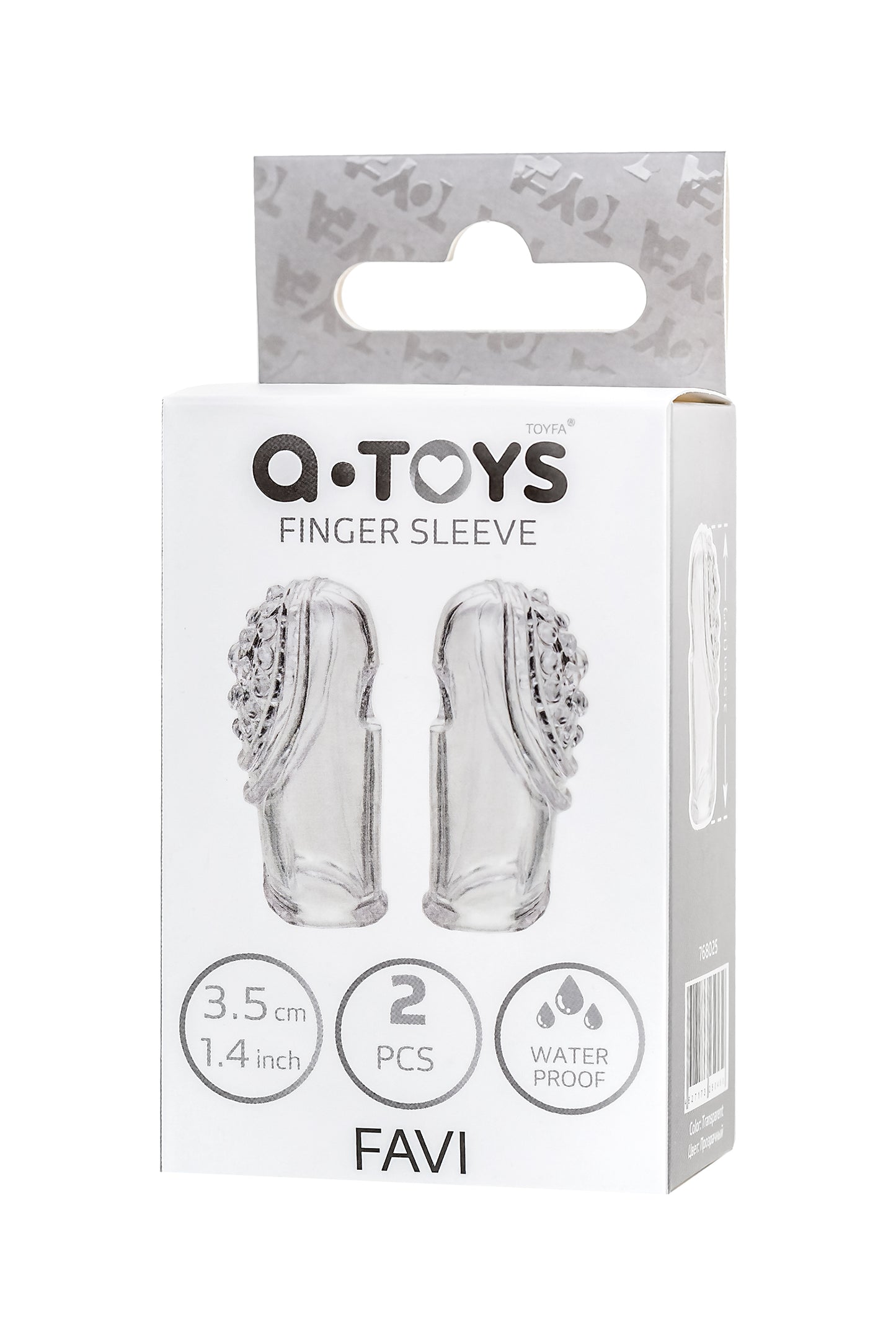 A-toys by TOYFA Favi Parmak Klıf seti, TPE, Şeffaf, 3,5 cm