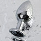 Metal by TOYFA Anal Plug, Metal, gümüş, siyah kristalli, 8,1 cm, Ø 3,4 cm