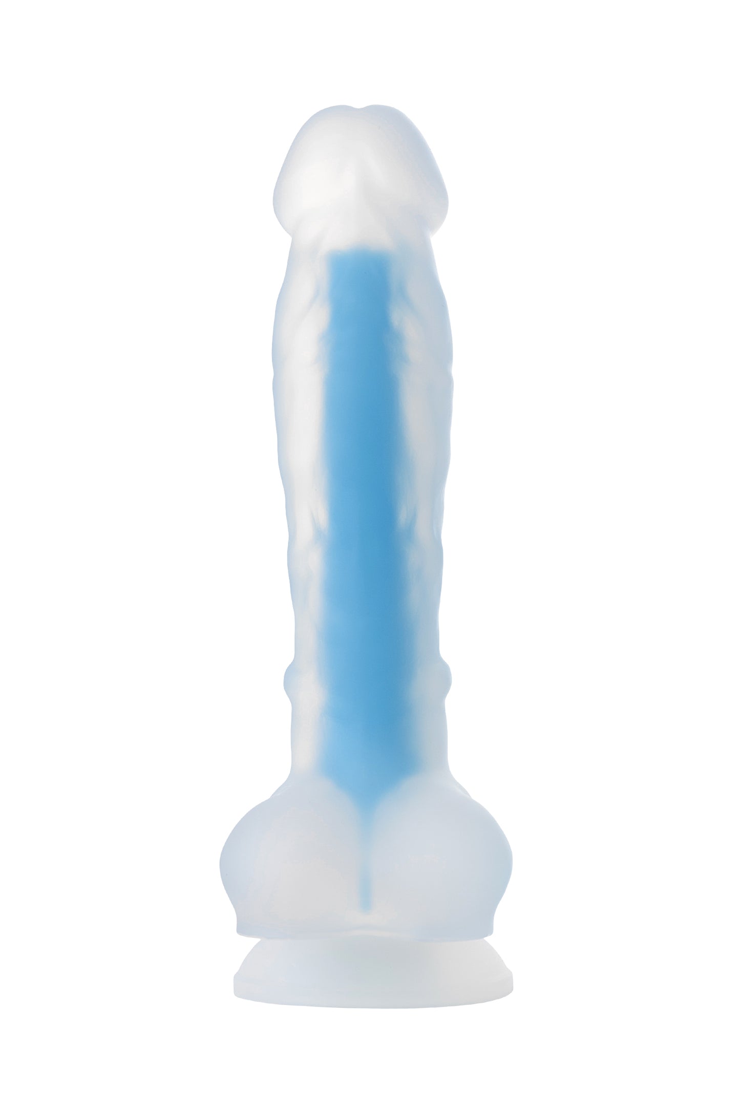Beyond by Toyfa  Steve Glow Gece Parlayan Dildo, Silikon, Şeffaf, 20 cm