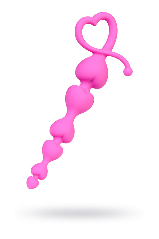 ToDo by Toyfa Sweety anal zinciri, silikon, pembe, 18,5 cm, Ø 3,1 cm