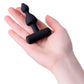 Erotist Anal Plug, siyah, silikon, 8,5 cm