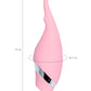 Flovetta by Toyfa DAHLİA Çok Fonksiyonlu Vakum Vibratör, Silikon, Pembe, 14 cm