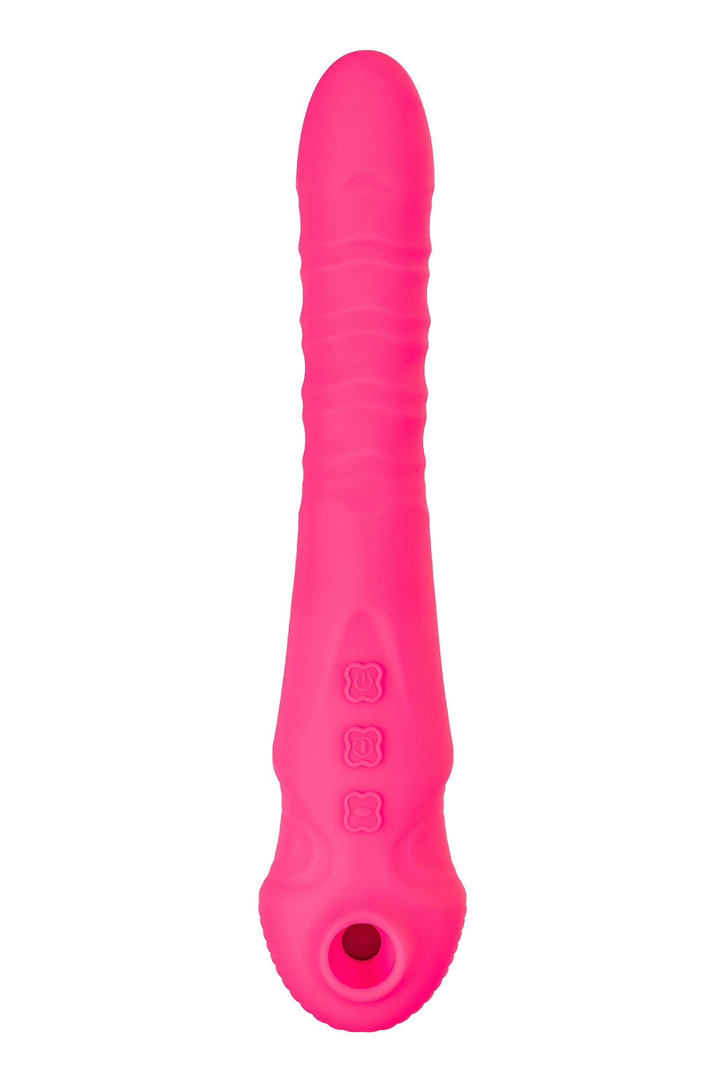 Vakum uyarımlı vibratör-pulsatör JOS COTOX, silikon, pembe, 23 cm