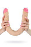 Lovetoy Neoskin Realistik Çift Taraflı Dildo, çap 51 mm, toplam uzunluk 555 mm