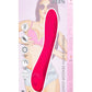 JOS Twig Vibratör, 5 titreşim modu, silikon, pembe, 20,5 cm, Ø 3,4 cm