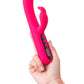eroTeq Rablock Klitoral uyarımlı G noktası vibratörü , silikon, pembe, 23,5 cm