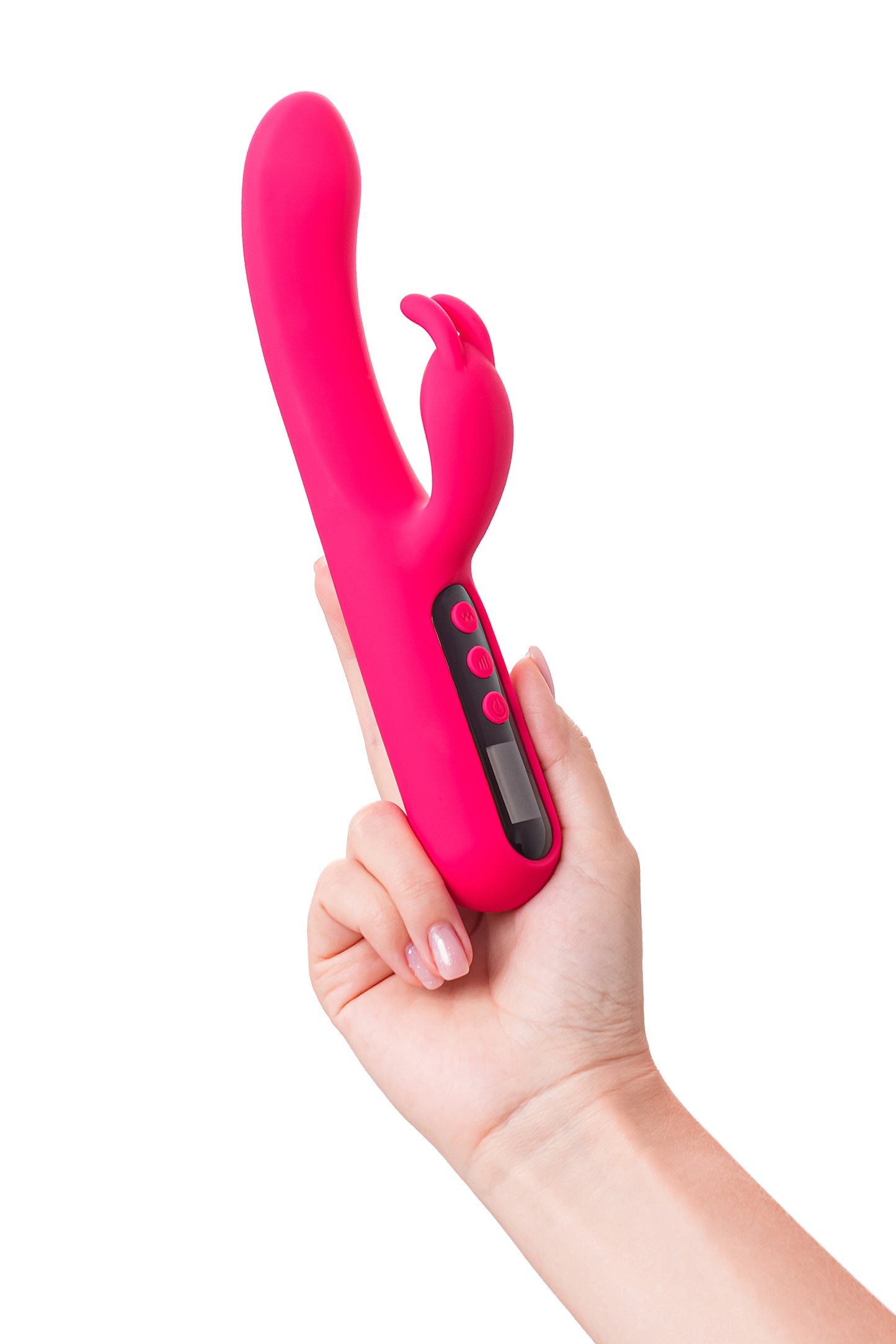 eroTeq Rablock Klitoral uyarımlı G noktası vibratörü , silikon, pembe, 23,5 cm