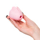 Qli by Flovetta Bun'dan vakum dalgası klitoral uyarıcı, silikon, pembe, 6,5 cm
