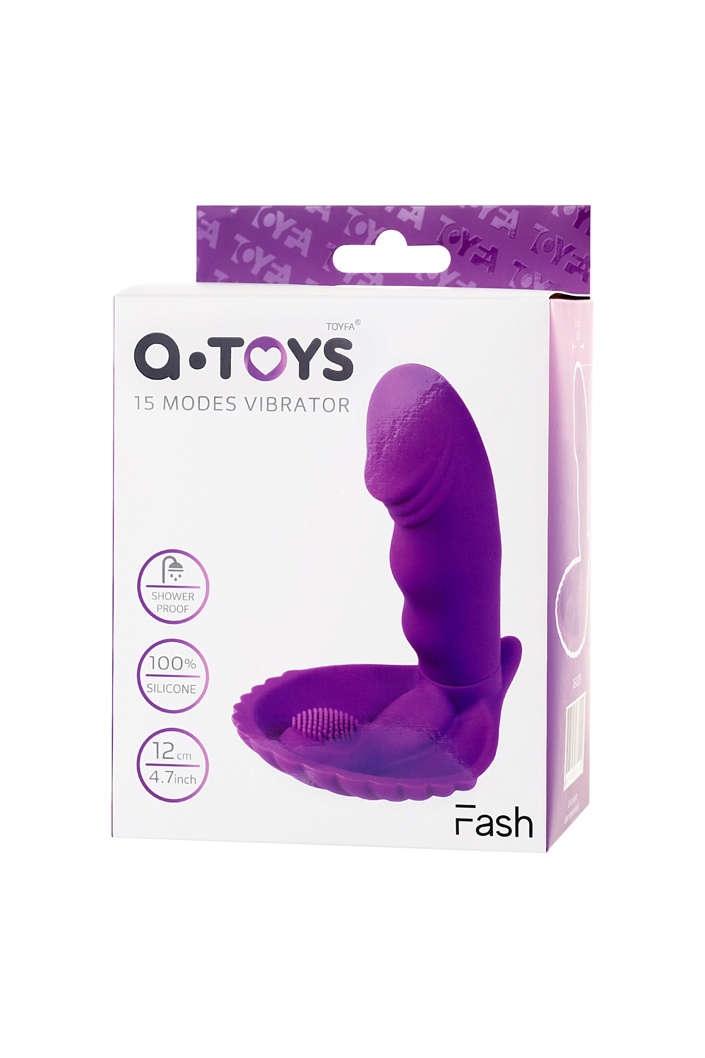 A-Toys by TOYFA Klitoral Uyarıcı Vibratör, silikon, mor, 12 cm