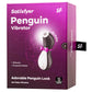Satisfyer Penguin Vakum Dalgası Klitoris Vibratörü, silikon, siyah, 11,5 cm