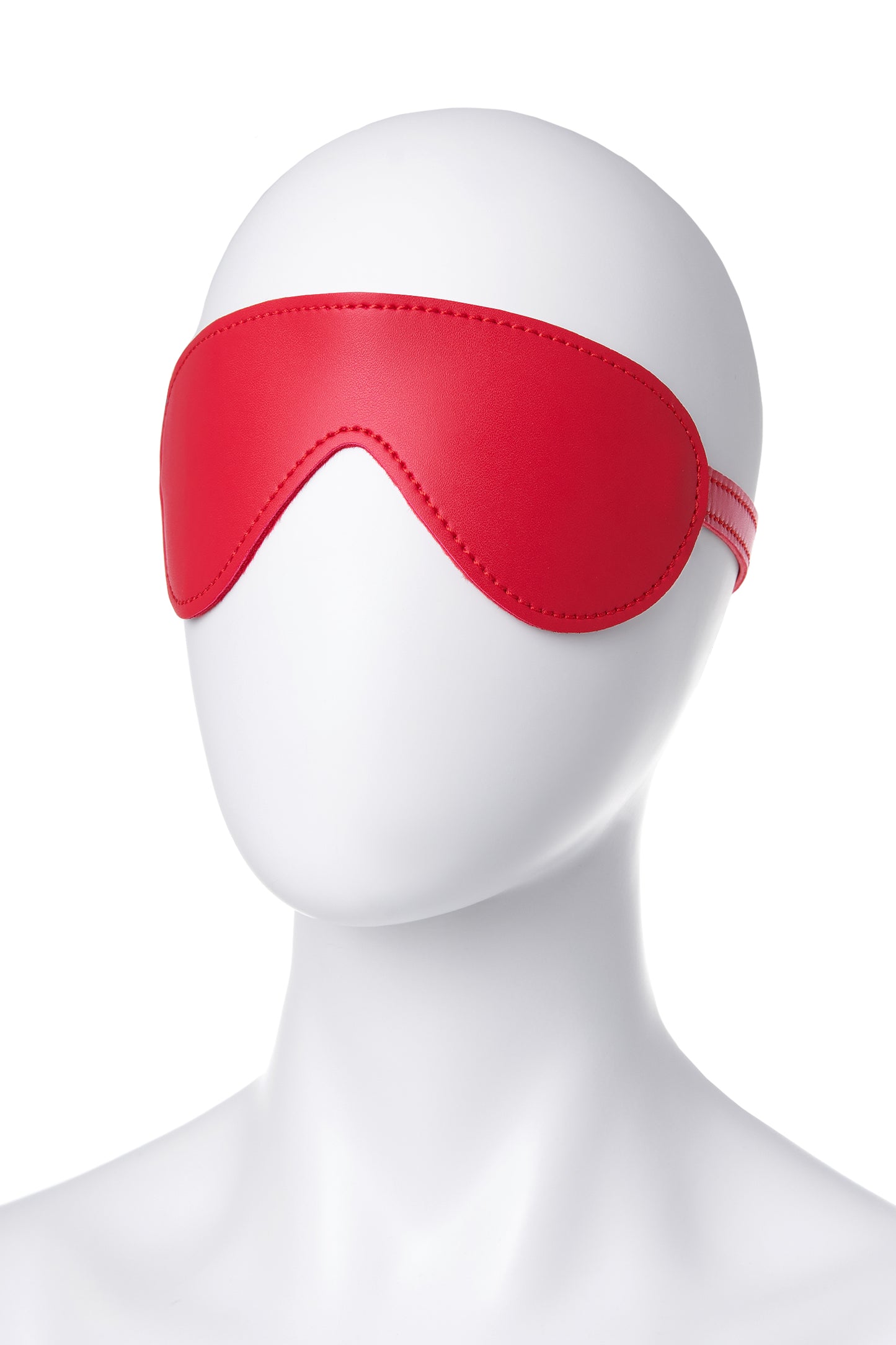 Anonymo BDSM Maske, PU deri, kırmızı, 65 cm