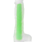 Beyond by Toyfa Dick Glow Gece Parlayan Dildo, Silikon, Şeffaf, 18 cm