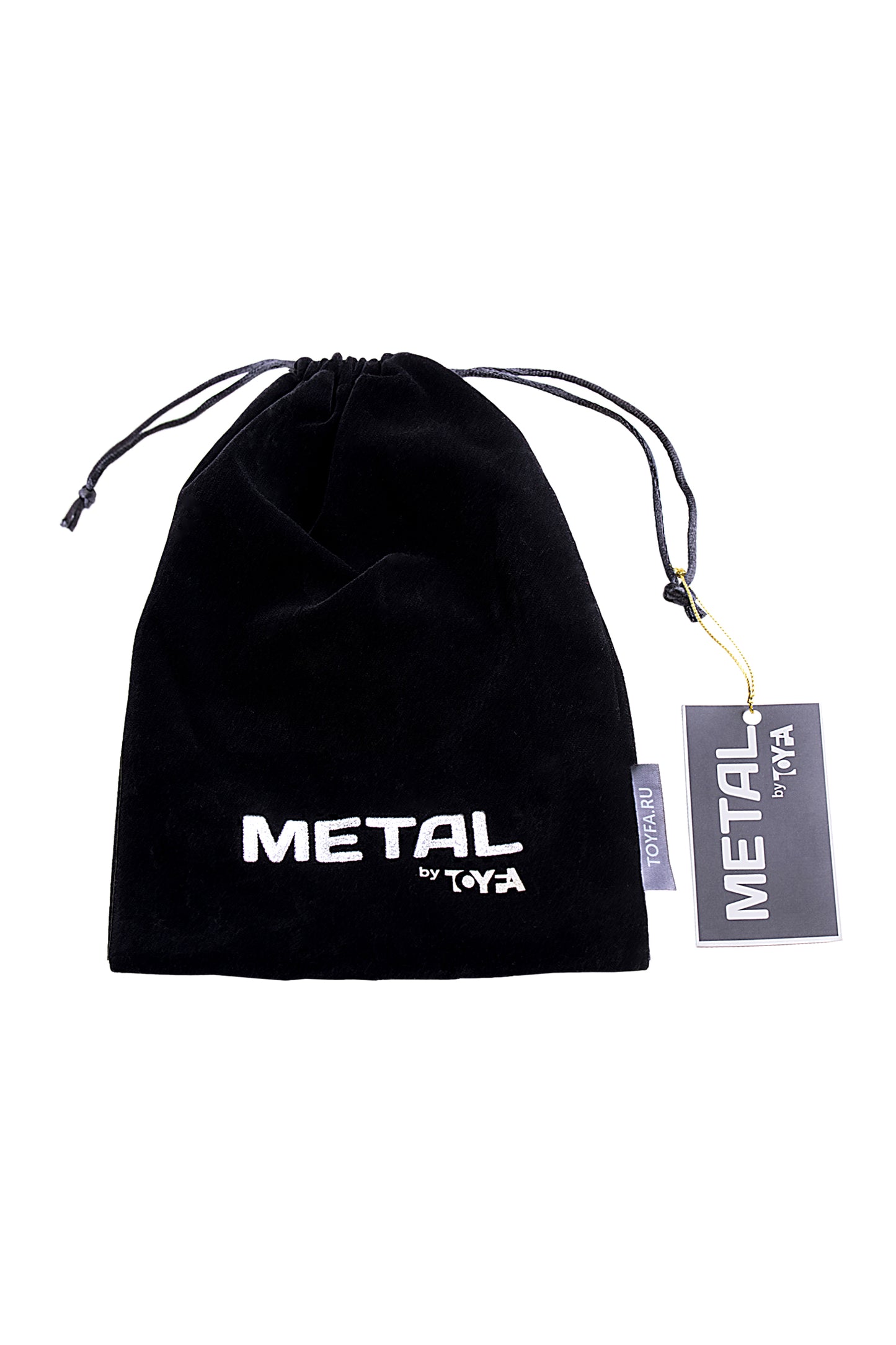 Metal by TOYFA Anal Plug, minyon, metal+ Faux Kürk, gümüş, siyah at kuyruğu
