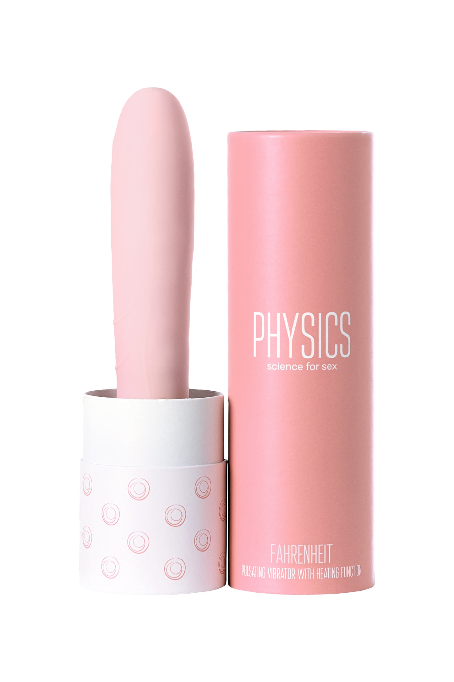 PHYSİCS FAHRENHEİT Titreşimli Toplu Isıtmalı Vibratör, silikon, pembe, 19 cm