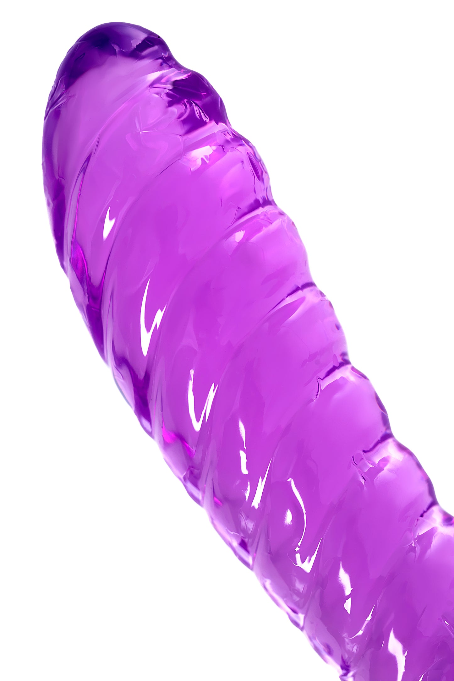 A-Toys by TOYFA Çift Taraflı Jel Dildo Frica, TPE, mor, 23 cm