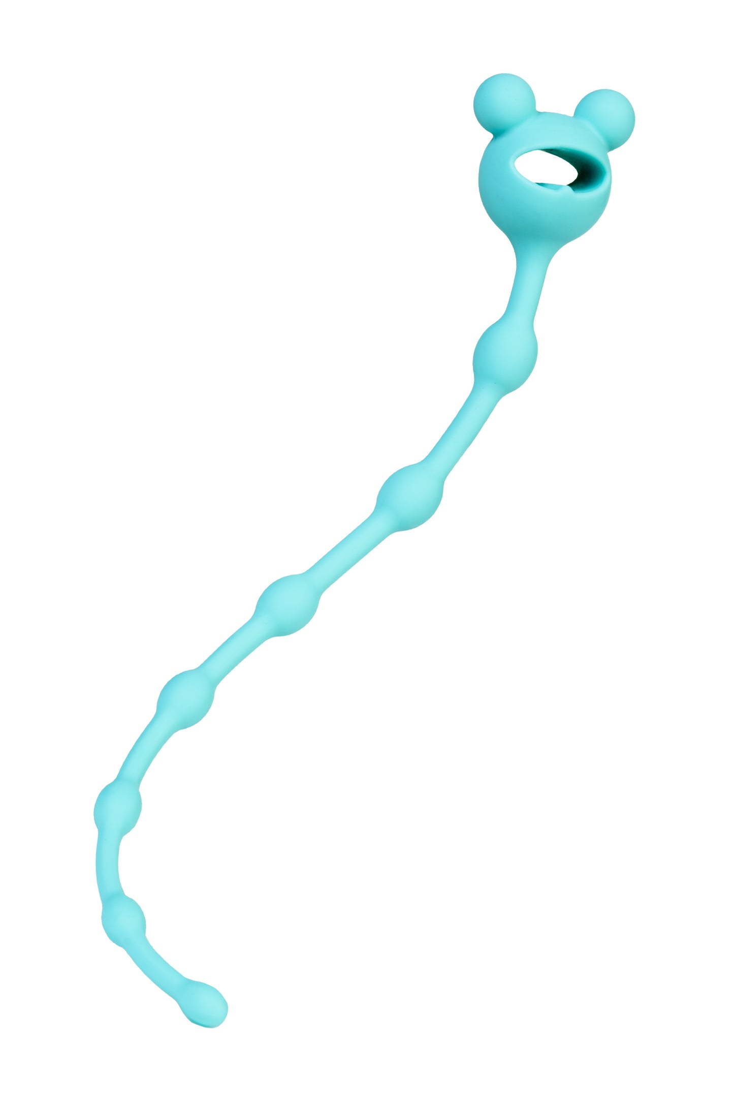 ToDo by Toyfa Froggy anal zinciri, silikon, mavi, 27,4 cm, Ø 1,4 cm