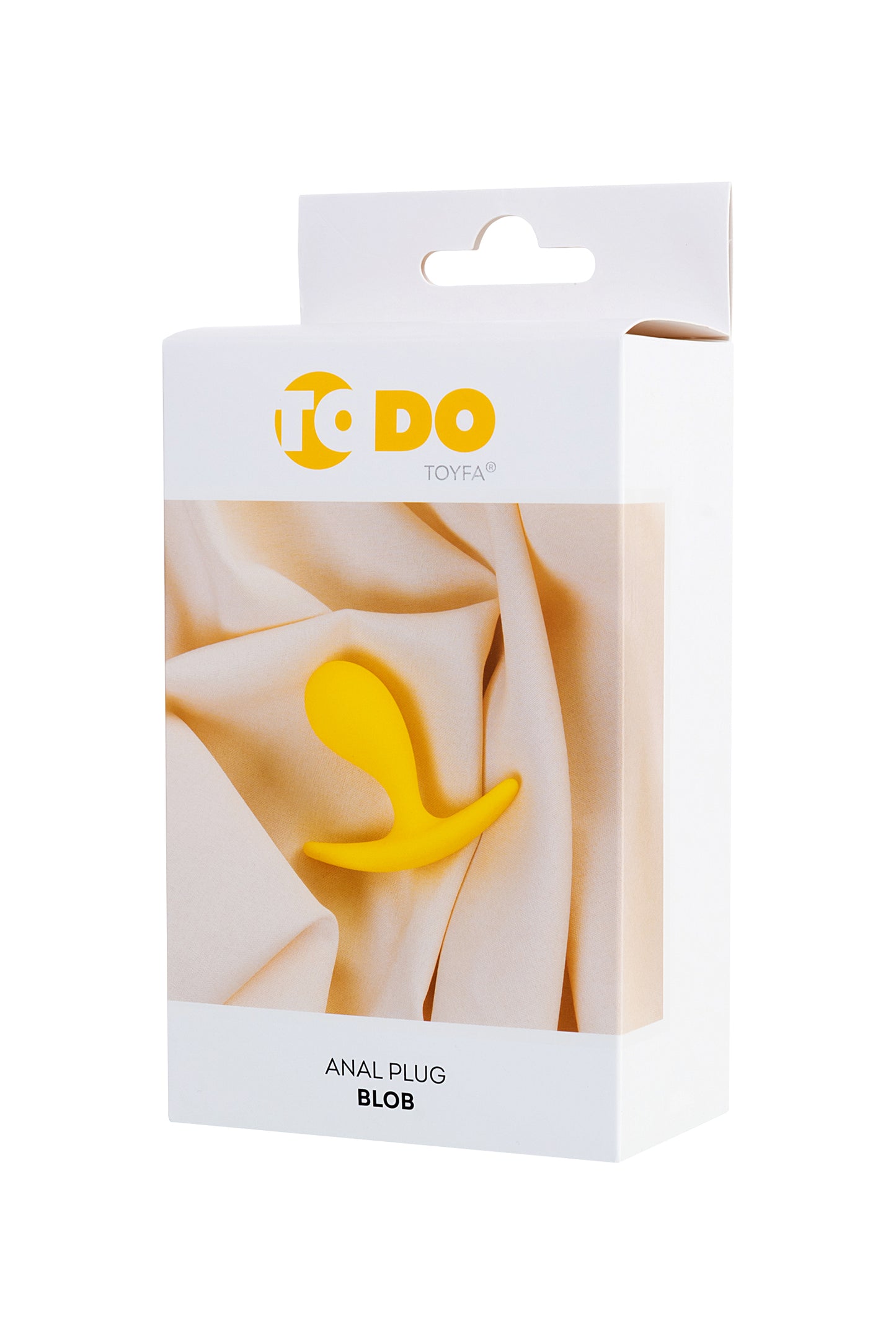 ToDo by Toyfa Blob Anal Plug, silikon, sarı, 5,5 cm, Ø 2,1 cm