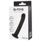 A-Toys by Toyfa Anal yapay penis Rocus, silikon, siyah, 15 cm