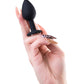 POPO by TOYFA  Anal Plug, silikon, siyah, 7,2 cm, Ø 2,8 cm, 25 g