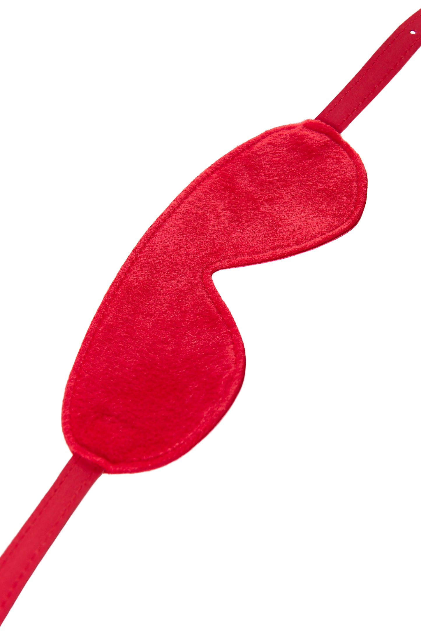 Anonymo BDSM Maske, PU deri, kırmızı, 65 cm