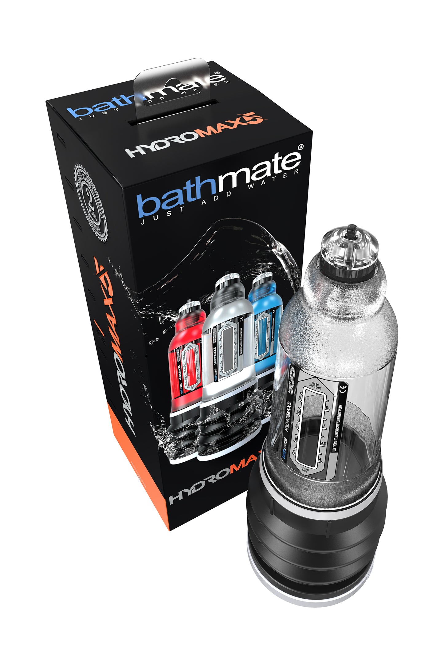 Bathmate HYDROMAX5 penis pompası, ABS plastik, transparan, 26 cm (Hydromax X20 analog)
