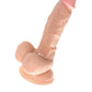 A-Toys by TOYFA Gerçekçi Dildo Kirc, TPE, çıplak, 17 cm