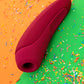 Satisfyer Curvy 1 Connect App Vakum Dalgası Klitoris Vibratörü, silikon, kırmızı, 14,3 cm