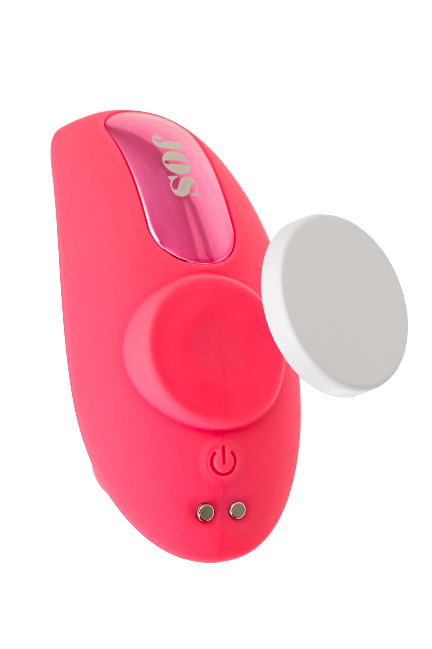 JOS Klitorisin vakum dalgası uyarımı ile titreşimli külot parçası Xiari, silikon, pembe, 9 cm