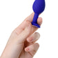 ToDo by Toyfa Brilliant anal kılıf, silikon, mavi, beyaz kristalli 7 cm, Ø 2,8 cm, 26 g