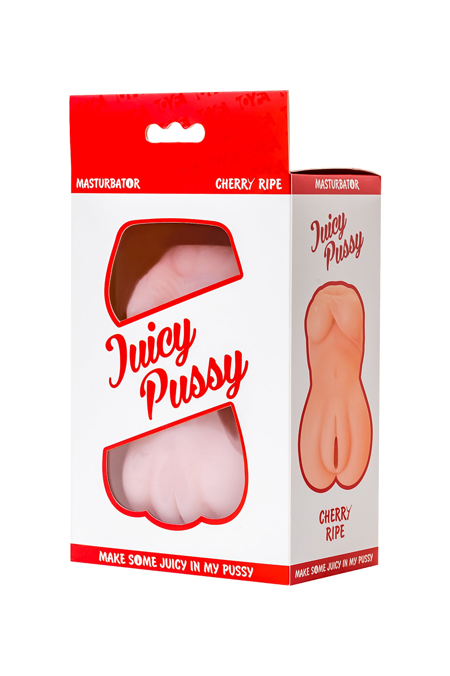 Juicy Pussy by TOYFA Masturbator Realistik, Cherry Ripe, SoftSkin, Ten, 15cm